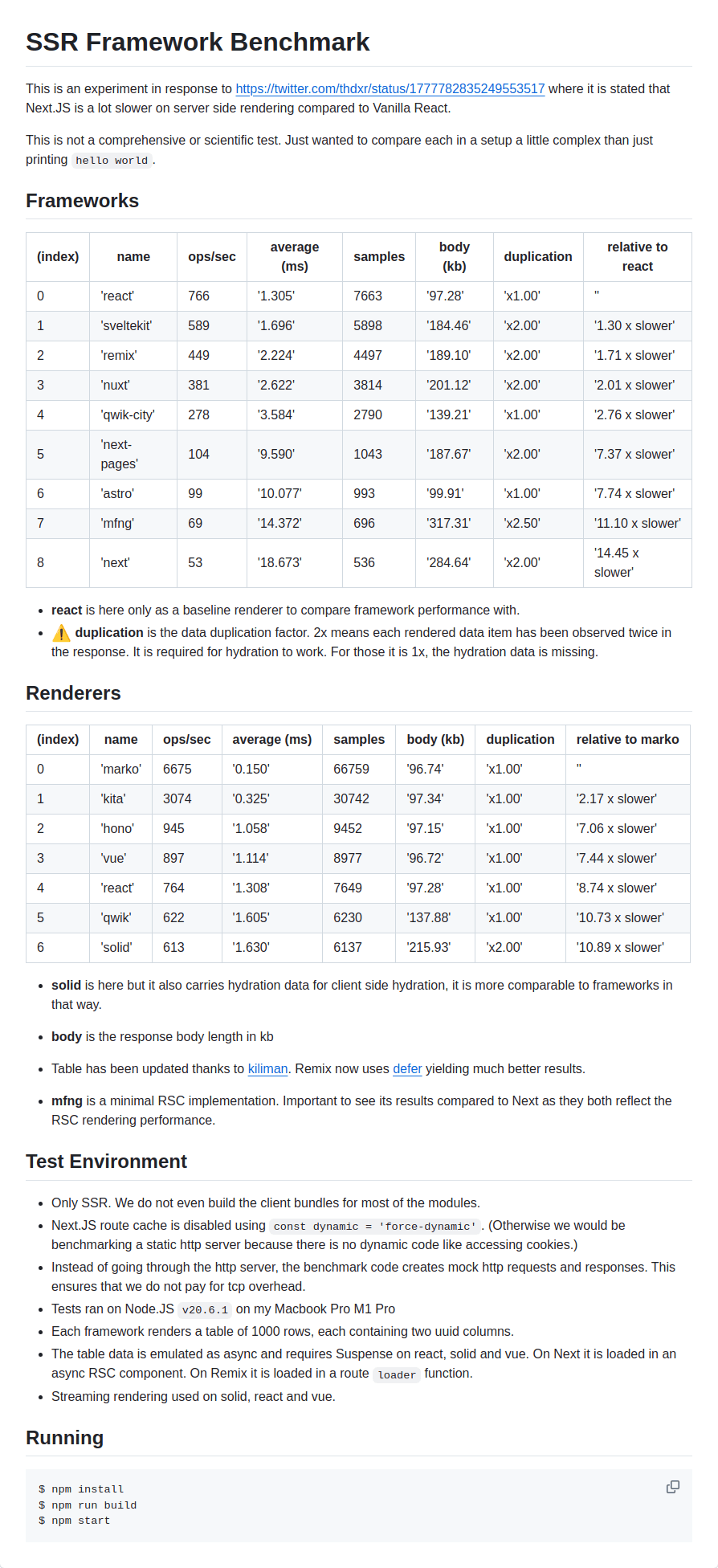 ssr-benchmark screenshot