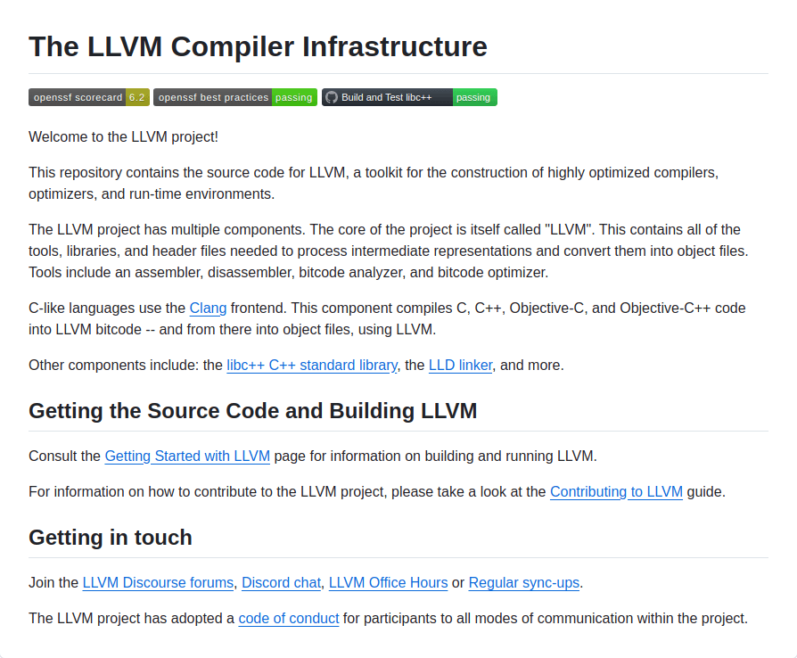 llvm-project screenshot